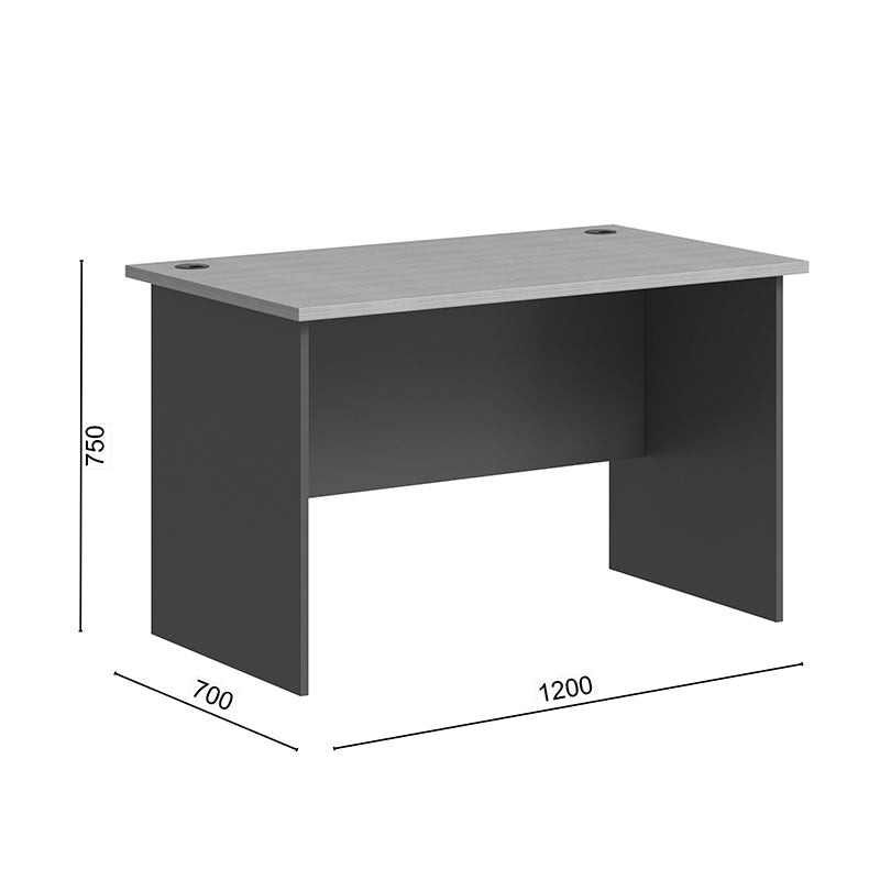 Birou Fesialo, Diverse culori, 120x70x75 cm - Natural-Antracit | SKU: 030-000027 | Birou Fesialo, 120x70x75 cm, varianta Natural-Antracit, produs pentru amenajarea locuinței, disponibil online în România la CasaMob