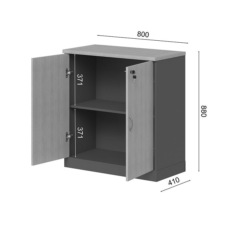 Dulap multifuncțional Fesialo, Diverse culori, 80x41x80 cm - Natural-Antracit | SKU: 030-000033 | Dulap multifuncțional Fesialo, 80x41x80 cm, varianta Natural-Antracit, produs pentru amenajarea locuinței, disponibil online în România la CasaMob