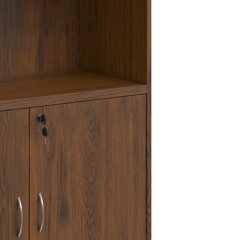 Bibliotecă Fesialo, Diverse culori, 80x40x180 cm - Wenge | SKU: 030-000036 | Bibliotecă Fesialo, 80x40x180 cm, varianta Wenge, produs pentru amenajarea locuinței, disponibil online în România la CasaMob