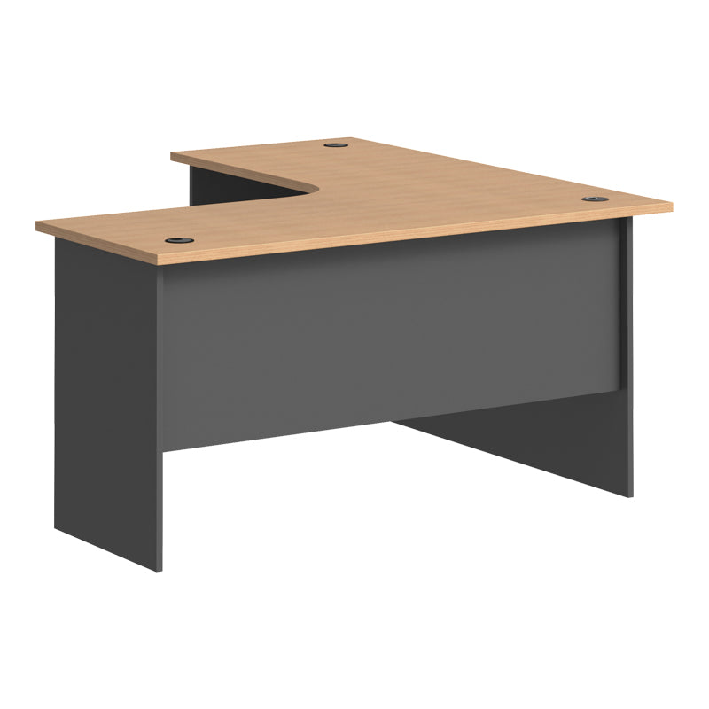 Birou Fesialo, Diverse culori, 150x150x75 cm - Natural-Antracit | SKU: 030-000039 | Birou Fesialo, 150x150x75 cm, varianta Natural-Antracit, produs pentru amenajarea locuinței, disponibil online în România la CasaMob
