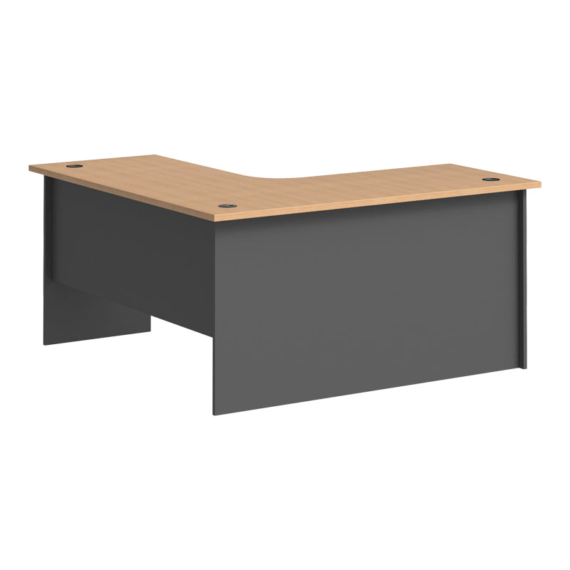 Birou Fesialo, Diverse culori, 150x150x75 cm - Natural-Antracit | SKU: 030-000039 | Birou Fesialo, 150x150x75 cm, varianta Natural-Antracit, produs pentru amenajarea locuinței, disponibil online în România la CasaMob