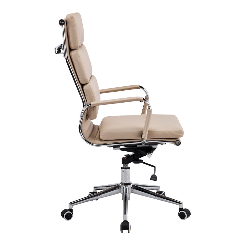 Scaun de birou Tokyo, Piele ecologică, Diverse culori, 65x62x110-120 cm - Bej | SKU: 033-000040 | Scaun de birou Tokyo, Piele ecologică, 65x62x110-120 cm, varianta Bej, produs pentru amenajarea locuinței, disponibil online în România la CasaMob