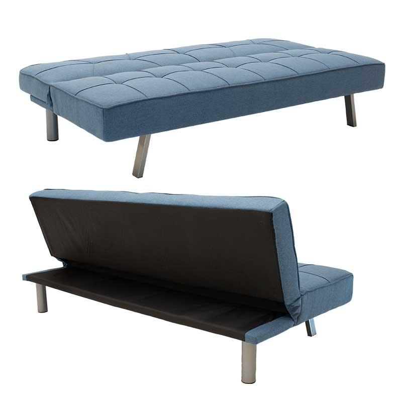 Canapea extensibilă Travis, Diverse culori, 175x83x74 cm - Albastru | SKU: 035-000024 | Canapea extensibilă Travis, 175x83x74 cm, varianta Albastru, produs pentru amenajarea locuinței, disponibil online în România la CasaMob