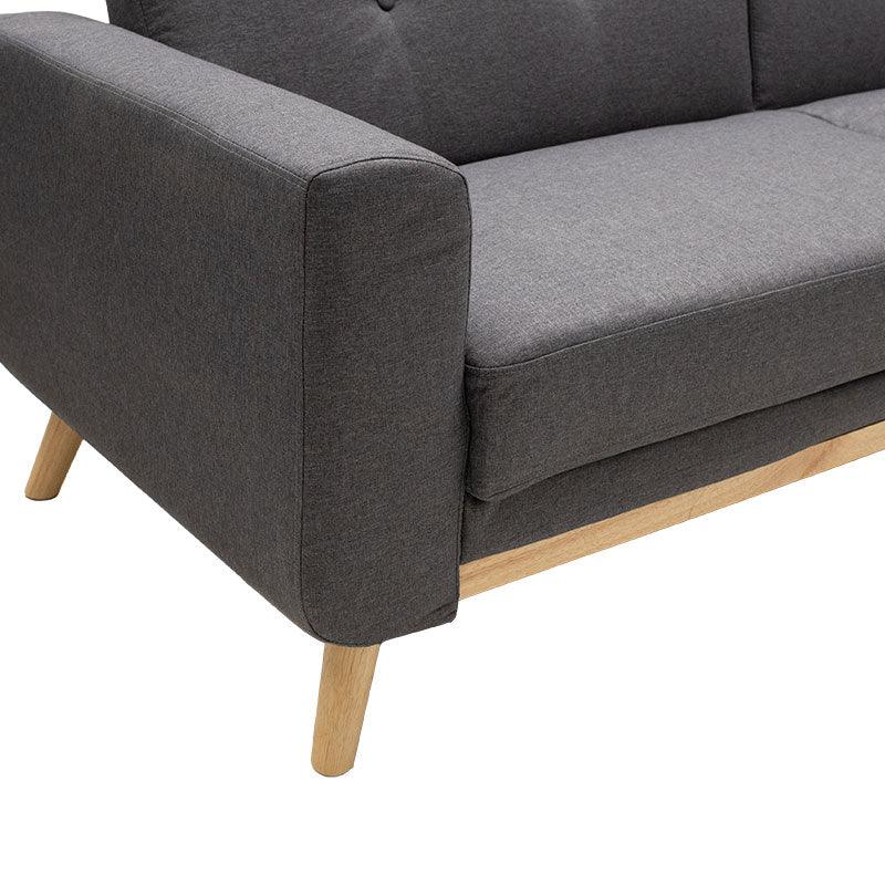 Canapea extensibilă Carmelo, Diverse culori, 214x80x86 cm - Gri închis | SKU: 035-000034 | Canapea extensibilă Carmelo, 214x80x86 cm, varianta Gri închis, produs pentru amenajarea locuinței, disponibil online în România la CasaMob
