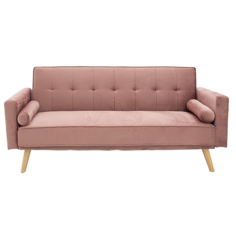 Canapea extensibilă 3 locuri Success, catifea, Diverse culori, 190x80x84 cm - Roz | SKU: 035-000065 | Canapea extensibilă 3 locuri Success, catifea, 190x80x84 cm, varianta Roz, produs pentru amenajarea locuinței, disponibil online în România la CasaMob