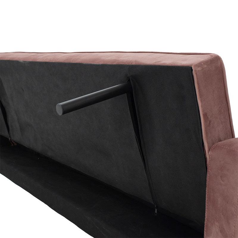 Canapea extensibilă 3 locuri Success, catifea, Diverse culori, 190x80x84 cm - Roz | SKU: 035-000065 | Canapea extensibilă 3 locuri Success, catifea, 190x80x84 cm, varianta Roz, produs pentru amenajarea locuinței, disponibil online în România la CasaMob
