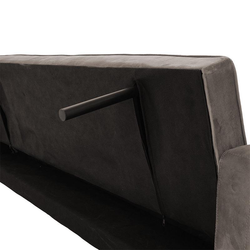 Canapea extensibilă 3 locuri Success, catifea, Diverse culori, 190x80x84 cm - Gri deschis | SKU: 035-000066 | Canapea extensibilă 3 locuri Success, catifea, 190x80x84 cm, varianta Gri deschis, produs pentru amenajarea locuinței, disponibil online în România la CasaMob