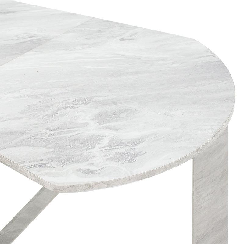 Masa Extensibila Model Aniya, 37-160 x 80 x 77 cm, Diverse culoare - Alb