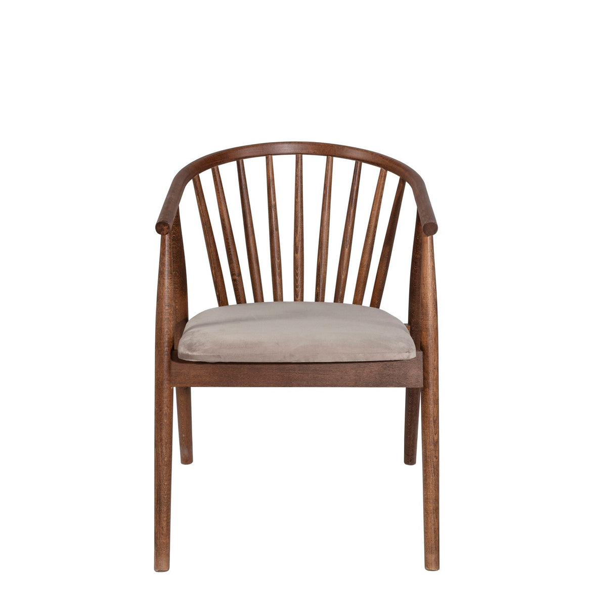 Scaun Albero48, Nuc - Bej, 55x47x77 cm