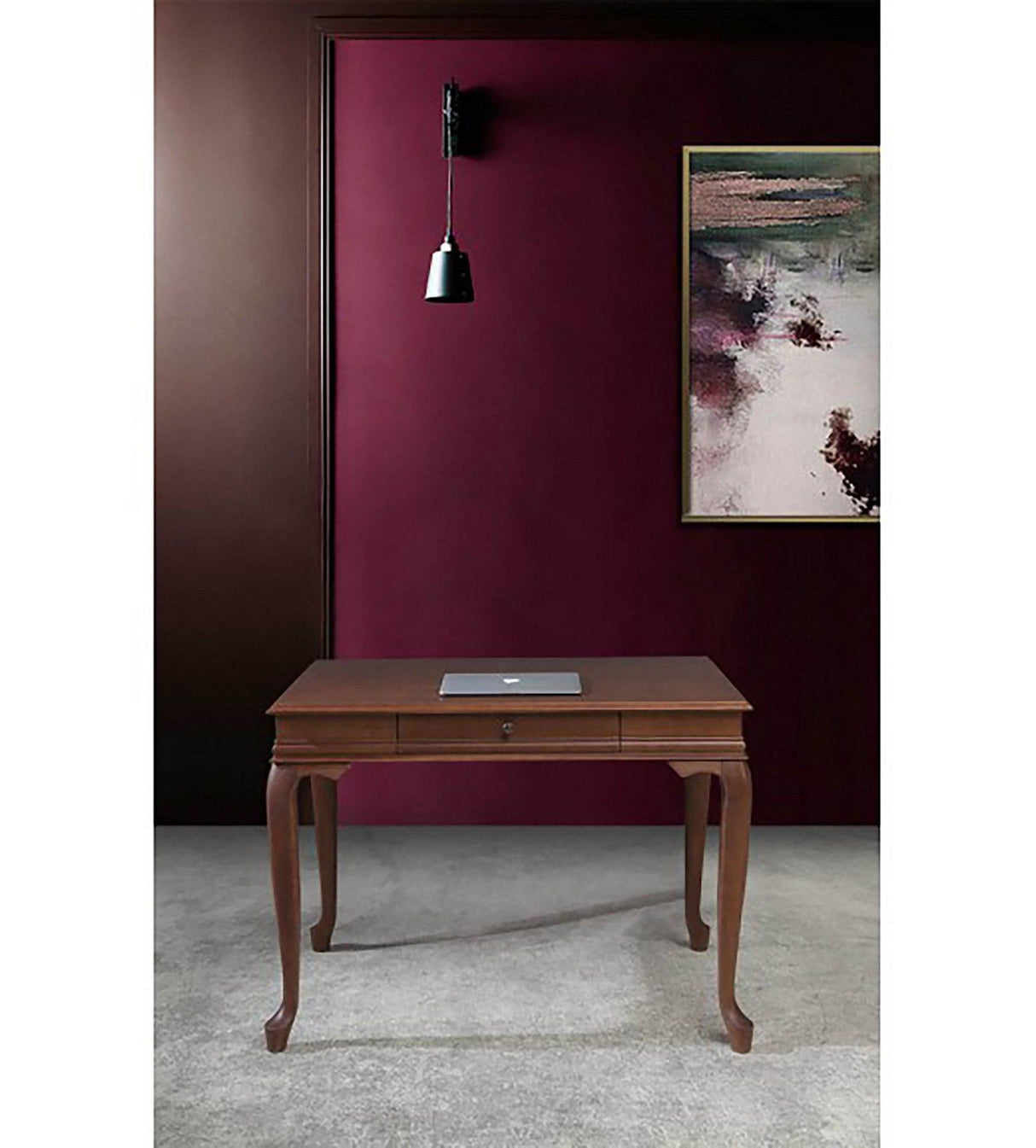 Birou Albero36 Lux cu sertar, Nuc, 70 x 110 x 75 cm