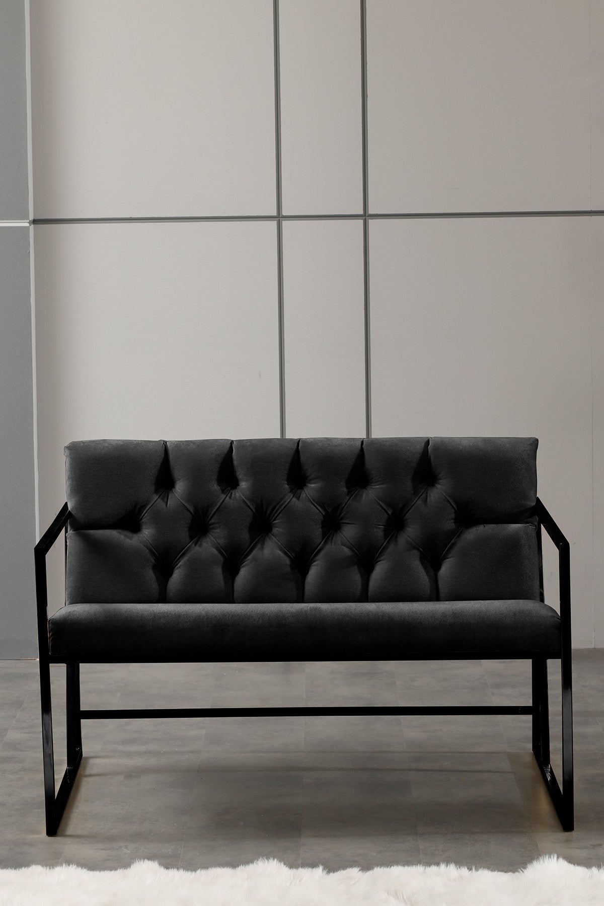 Canapea fixă 2 locuri Oslo, Diverse culori, 109x75x74 cm - Negru | SKU: 118BRN1188 | Canapea fixă 2 locuri Oslo, 109x75x74 cm, varianta Negru, produs pentru amenajarea locuinței, disponibil online în România la CasaMob