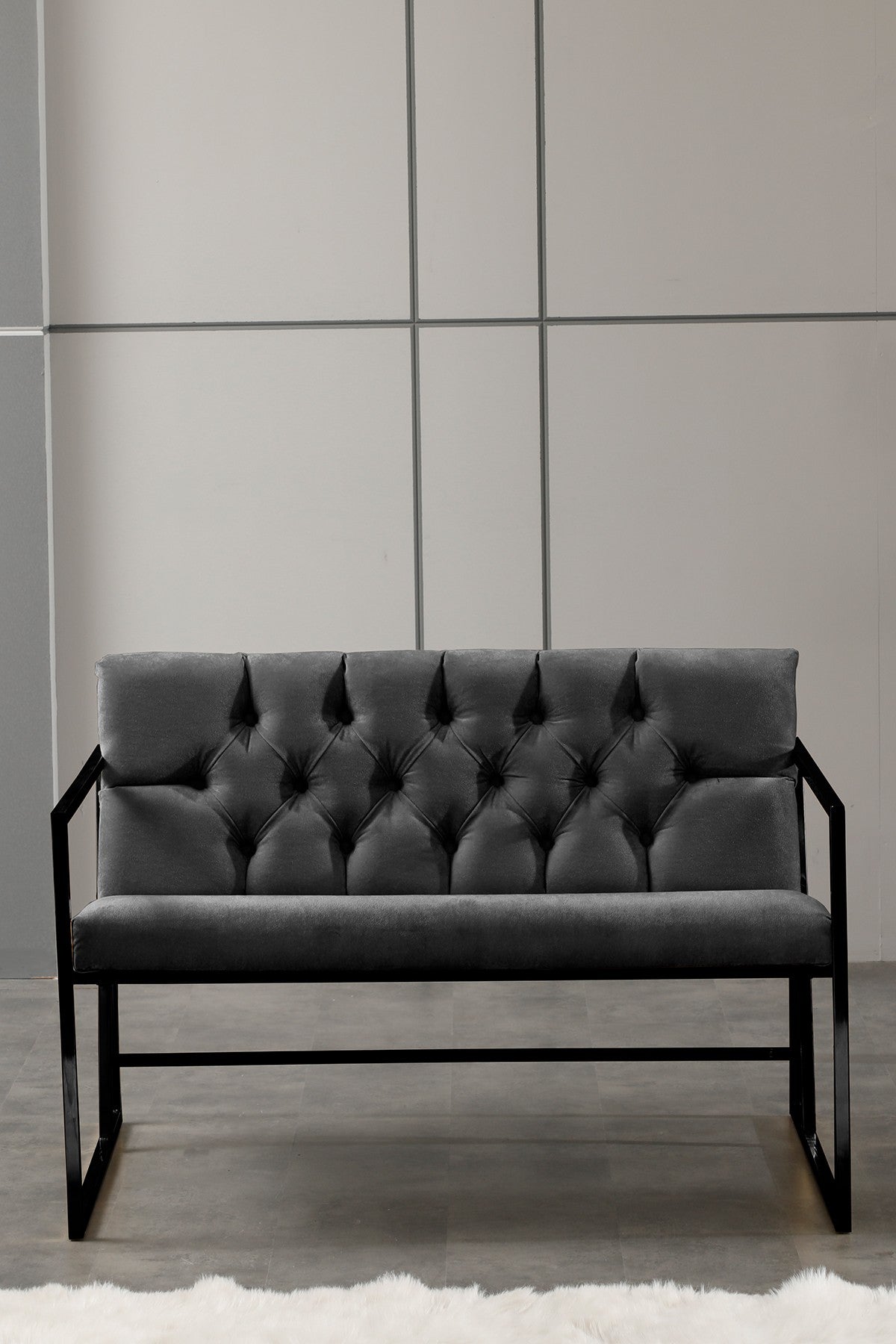 Canapea fixă 2 locuri Oslo, Diverse culori, 109x75x74 cm - Fumuriu | SKU: 118BRN1191 | Canapea fixă 2 locuri Oslo, 109x75x74 cm, varianta Fumuriu, produs pentru amenajarea locuinței, disponibil online în România la CasaMob