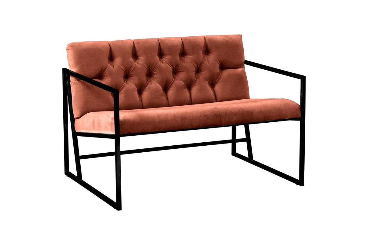 Canapea fixă 2 locuri Oslo, Diverse culori, 109x75x74 cm - Roșu cărămiziu | SKU: 118BRN1192 | Canapea fixă 2 locuri Oslo, 109x75x74 cm, varianta Roșu cărămiziu, produs pentru amenajarea locuinței, disponibil online în România la CasaMob
