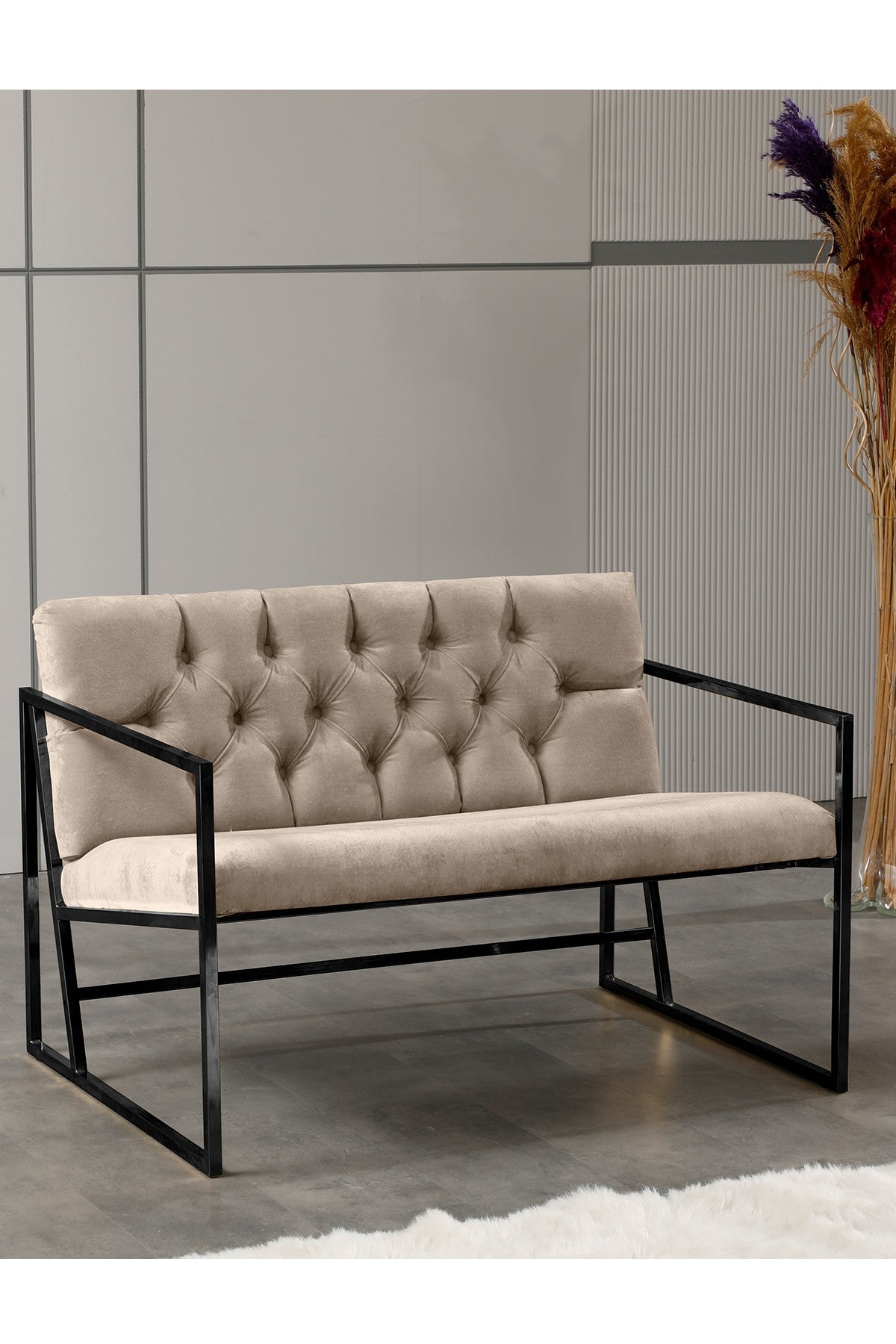 Canapea fixă 2 locuri Oslo, Diverse culori, 109x75x74 cm - Maro deschis | SKU: 118BRN1194 | Canapea fixă 2 locuri Oslo, 109x75x74 cm, varianta Maro deschis, produs pentru amenajarea locuinței, disponibil online în România la CasaMob