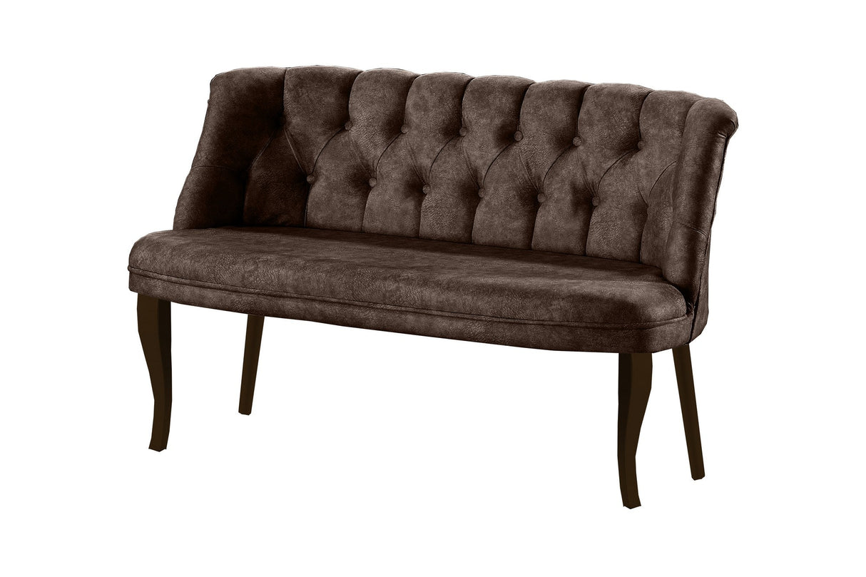Canapea fixă 2 locuri Roma lemn nuc, Diverse culori, 118x48x80 cm - Maro | SKU: 118BRN1360 | Canapea fixă 2 locuri Roma lemn nuc, 118x48x80 cm, varianta Maro, produs pentru amenajarea locuinței, disponibil online în România la CasaMob