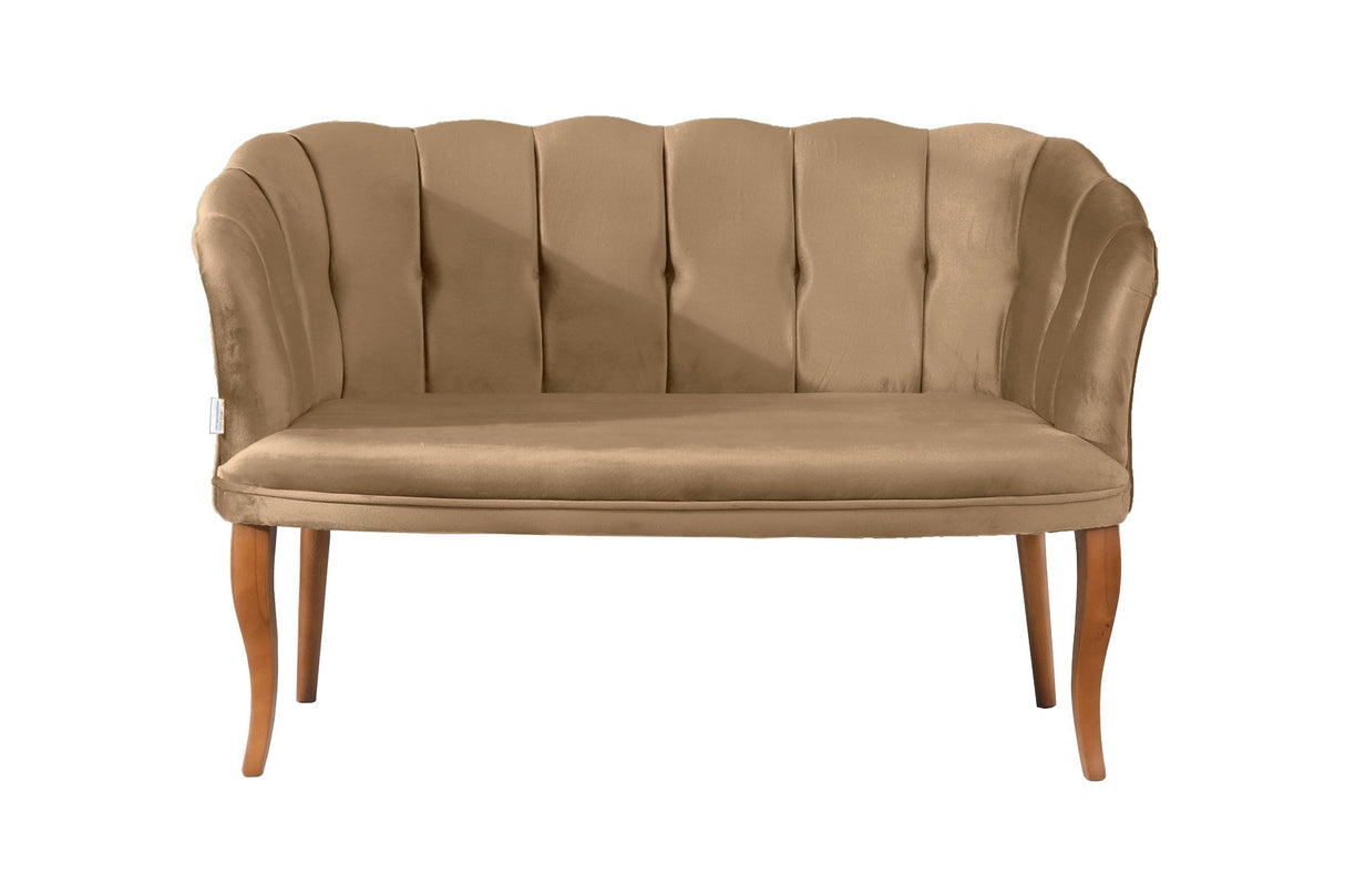 Canapea fixă 2 locuri Daisy lemn nuc, Diverse culori, 103x44x51 cm - Maro deschis | SKU: 118BRN1483 | Canapea fixă 2 locuri Daisy lemn nuc, 103x44x51 cm, varianta Maro deschis, produs pentru amenajarea locuinței, disponibil online în România la CasaMob