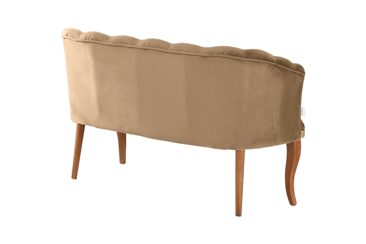 Canapea fixă 2 locuri Daisy lemn nuc, Diverse culori, 103x44x51 cm - Maro deschis | SKU: 118BRN1483 | Canapea fixă 2 locuri Daisy lemn nuc, 103x44x51 cm, varianta Maro deschis, produs pentru amenajarea locuinței, disponibil online în România la CasaMob