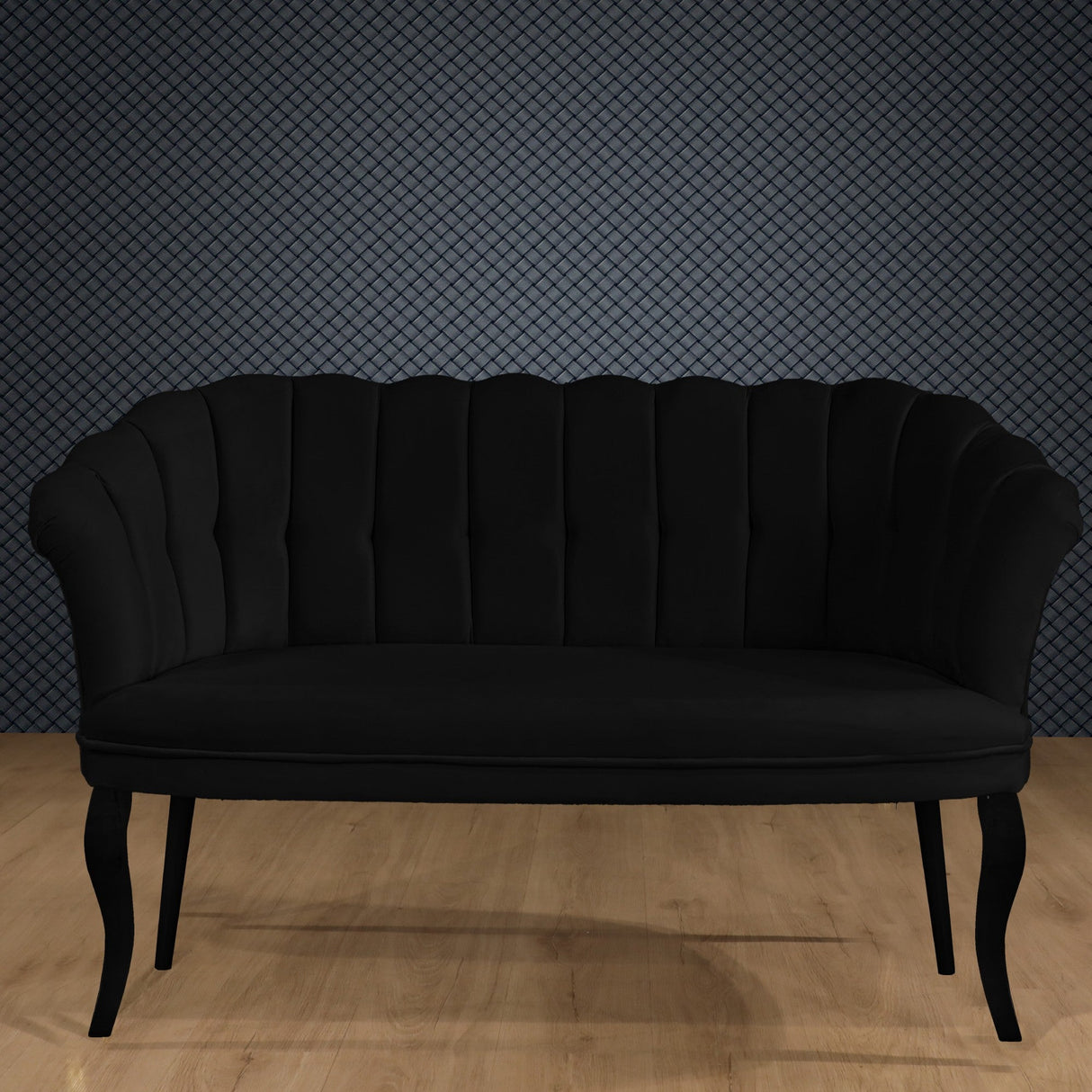 Canapea fixă 2 locuri Daisy lemn negru, Diverse culori, 103x44x51 cm - Negru | SKU: 118BRN1494 | Canapea fixă 2 locuri Daisy lemn negru, 103x44x51 cm, varianta Negru, produs pentru amenajarea locuinței, disponibil online în România la CasaMob