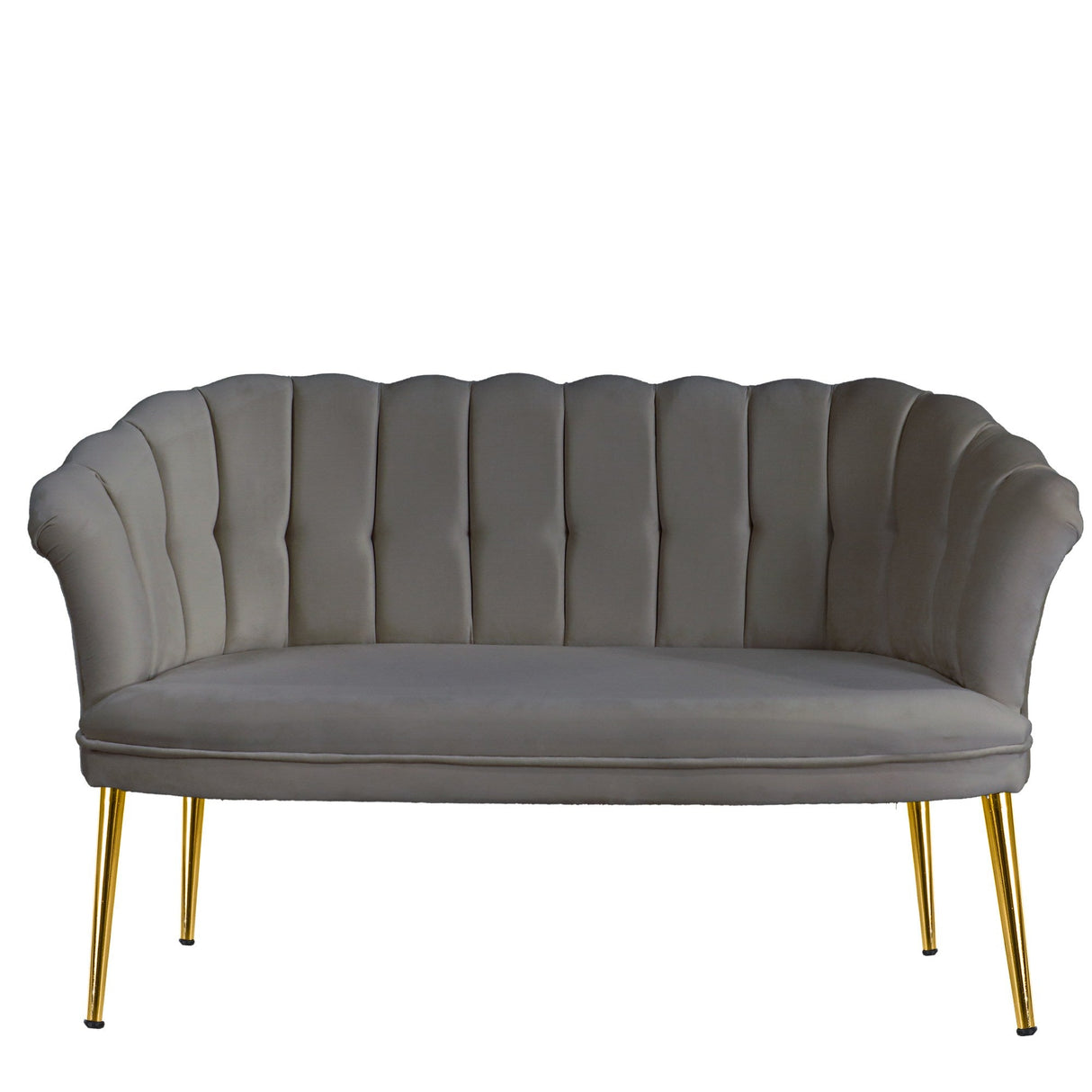 Canapea fixă 2 locuri Daisy metal auriu, Diverse culori, 103x44x51 cm - Gri | SKU: 118BRN1495 | Canapea fixă 2 locuri Daisy metal auriu, 103x44x51 cm, varianta Gri, produs pentru amenajarea locuinței, disponibil online în România la CasaMob