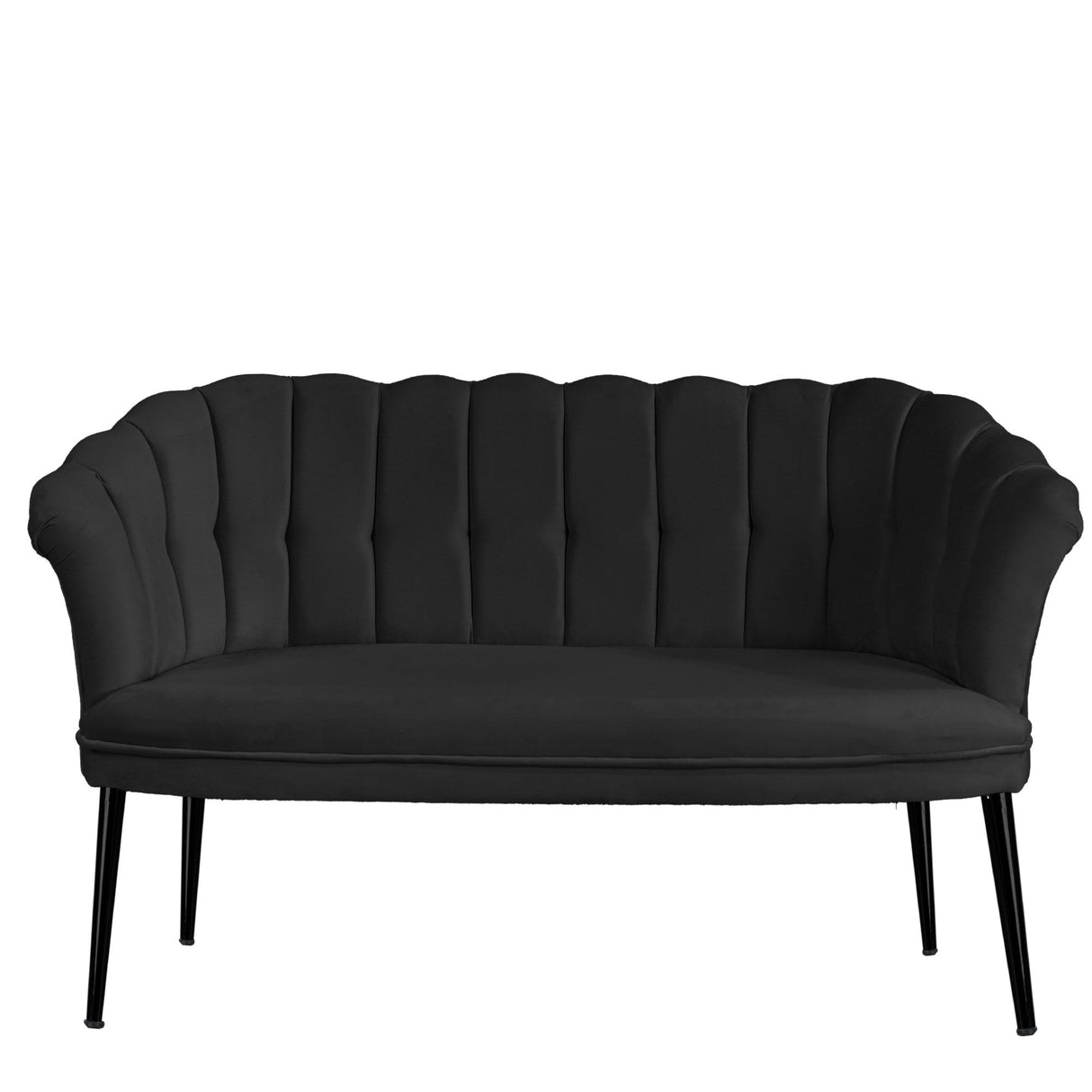 Canapea fixă 2 locuri Daisy metal negru, Diverse culori, 103x44x51 cm - Fumuriu | SKU: 118BRN1505 | Canapea fixă 2 locuri Daisy metal negru, 103x44x51 cm, varianta Fumuriu, produs pentru amenajarea locuinței, disponibil online în România la CasaMob