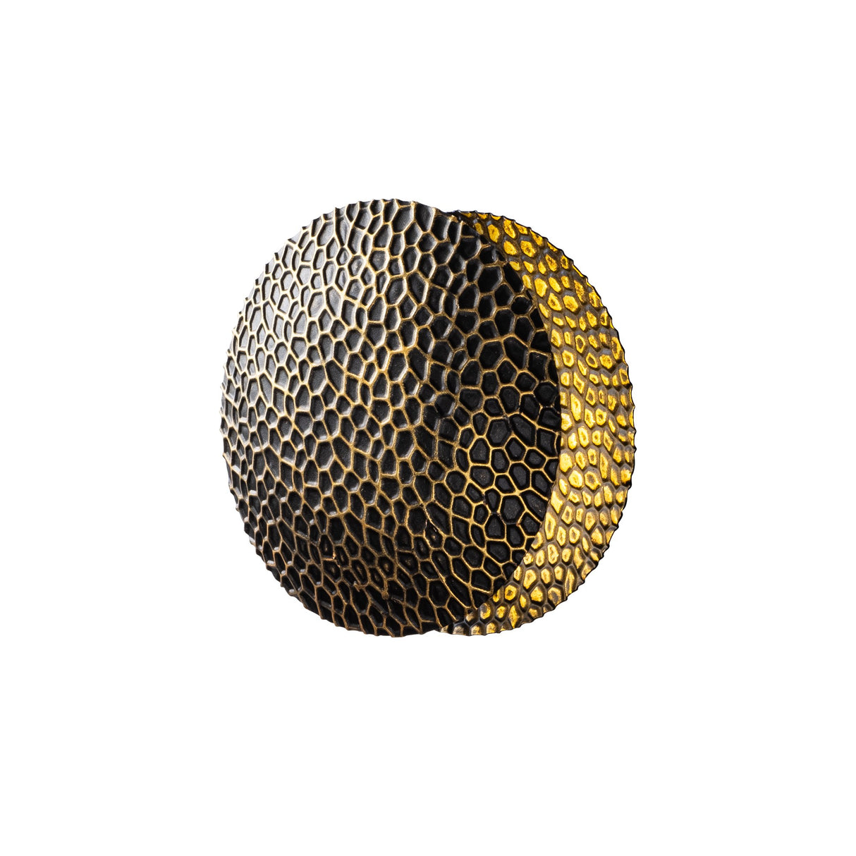 Aplică de perete Yosma-13643, Negru - Auriu, Ø21x21 cm