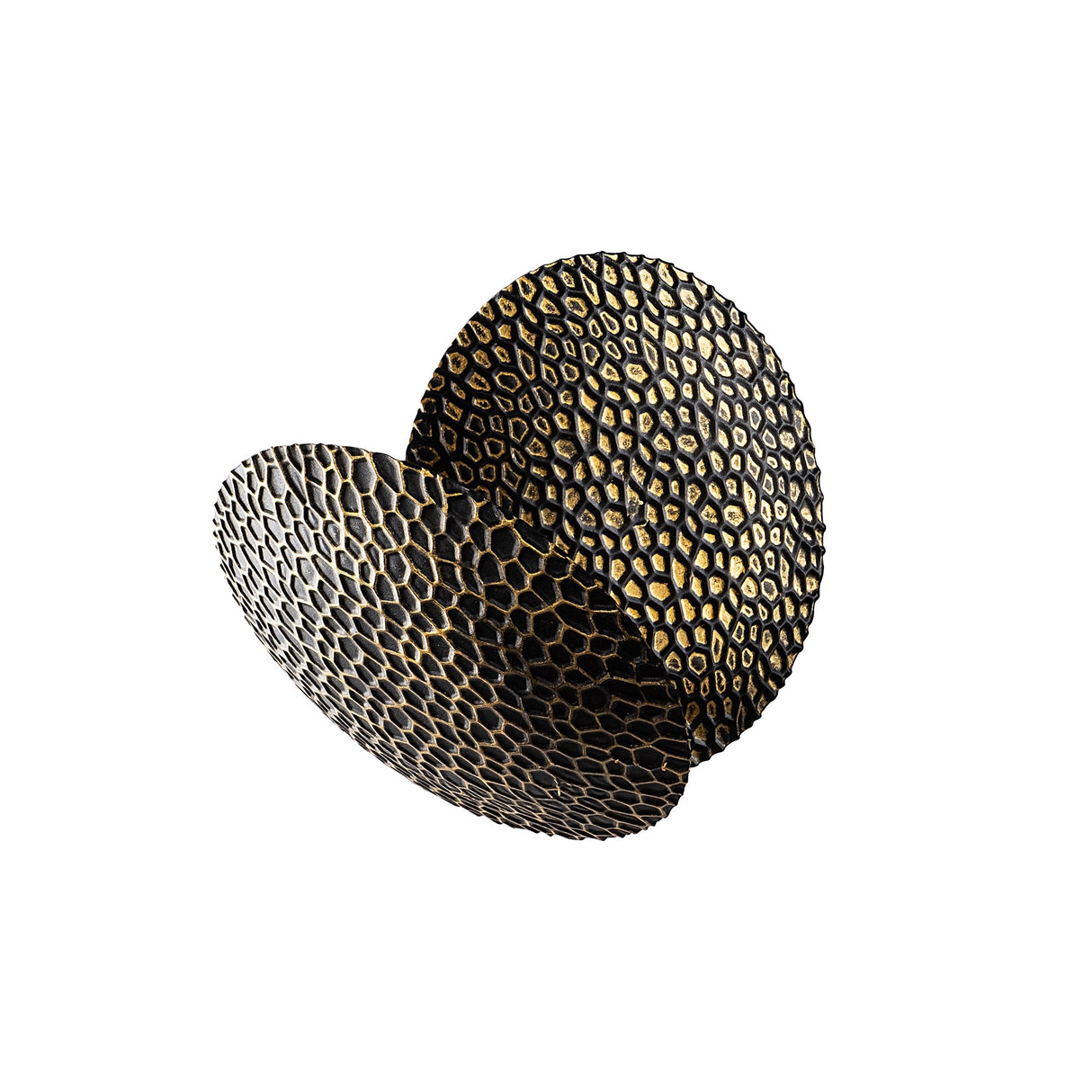 Aplică de perete Yosma-13643, Negru - Auriu, Ø21x21 cm