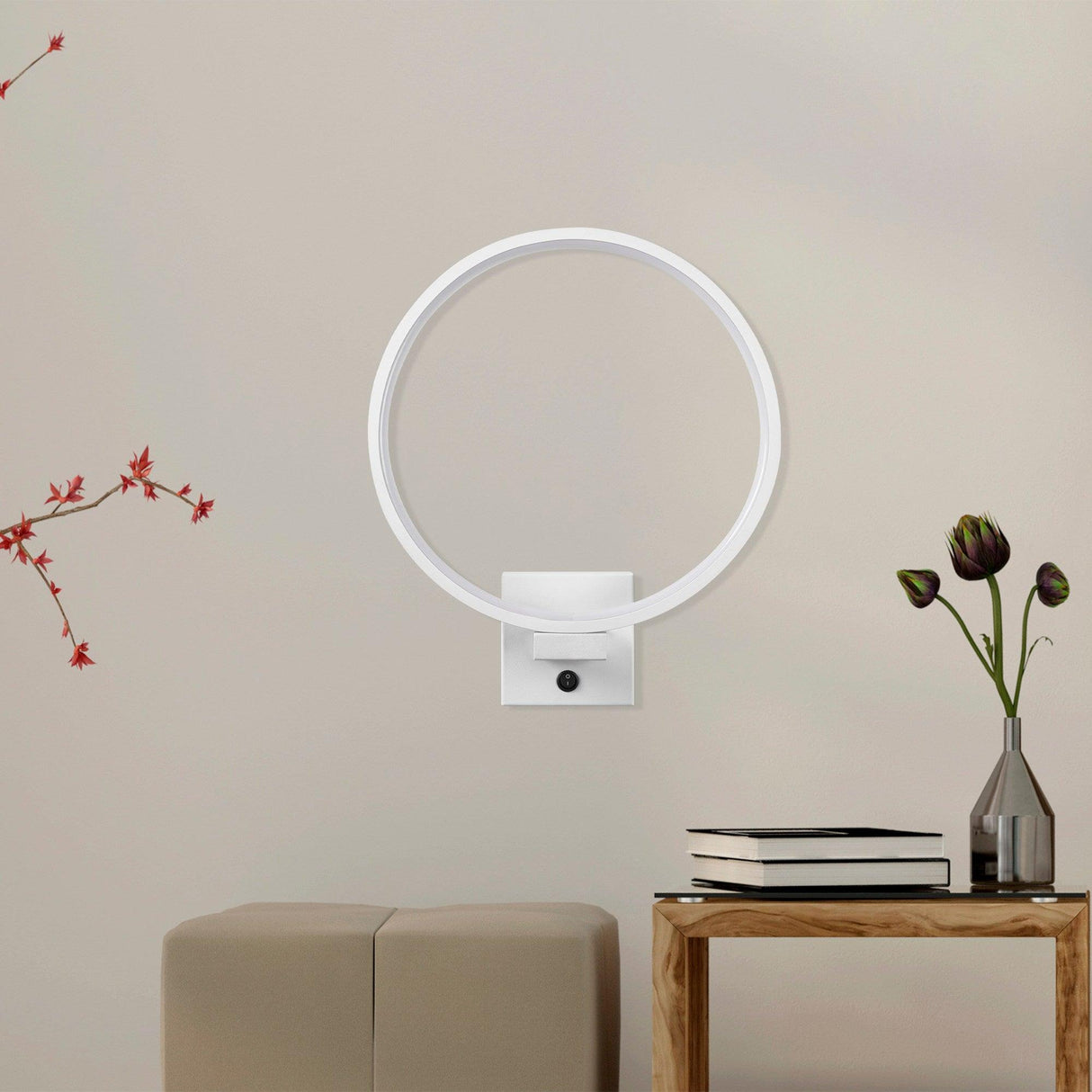 Aplica de perete Circle 13309, Negru - Alb, SKU 119FRS1105