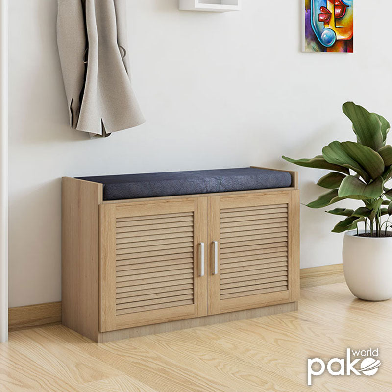 Dulap pantofi cu banca Crispy 94x35x60cm - Sonoma