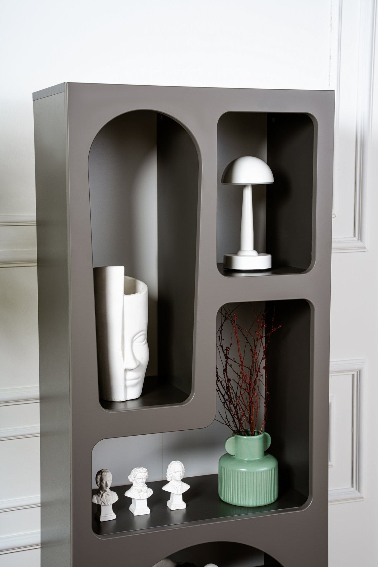 Bibliotecă Venüs, Diverse culori, 60x32x150 cm - Antracit | SKU: 125GLN1223 | Bibliotecă Venüs, 60x32x150 cm, varianta Antracit, produs pentru amenajarea locuinței, disponibil online în România la CasaMob