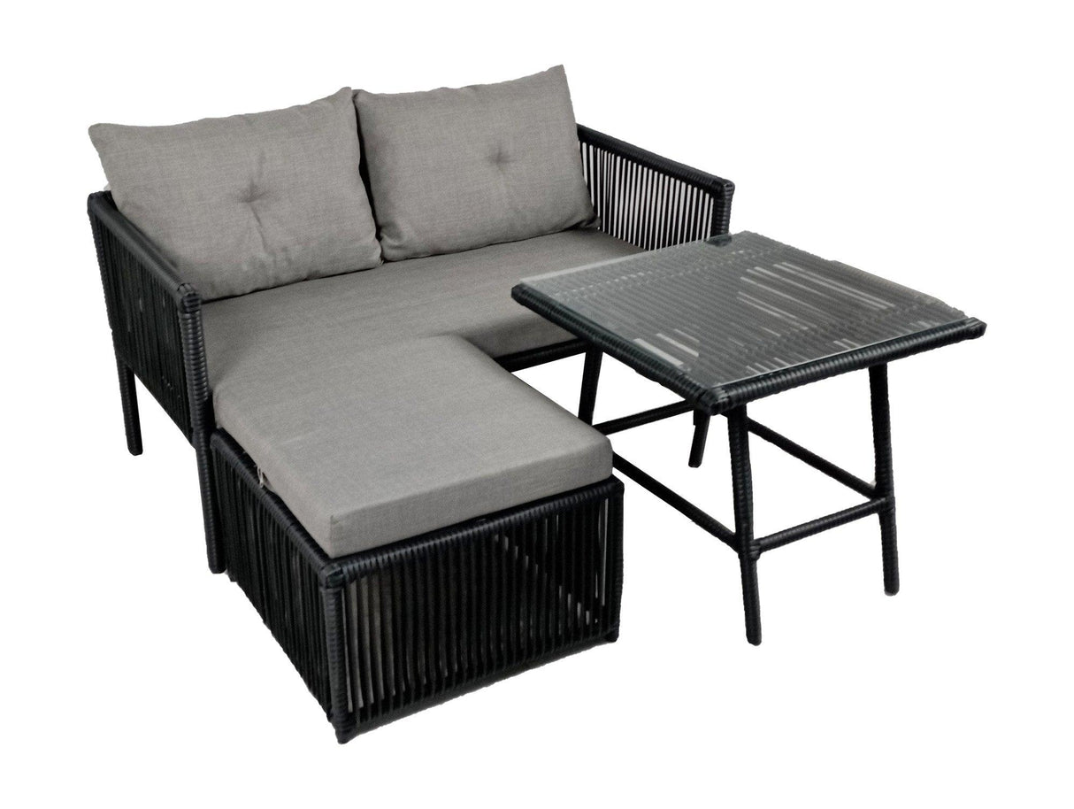 Set De Lounge De Grădină Shangai 8, Crem, 158X62X62 Cm - Gri, SKU 134JML1215