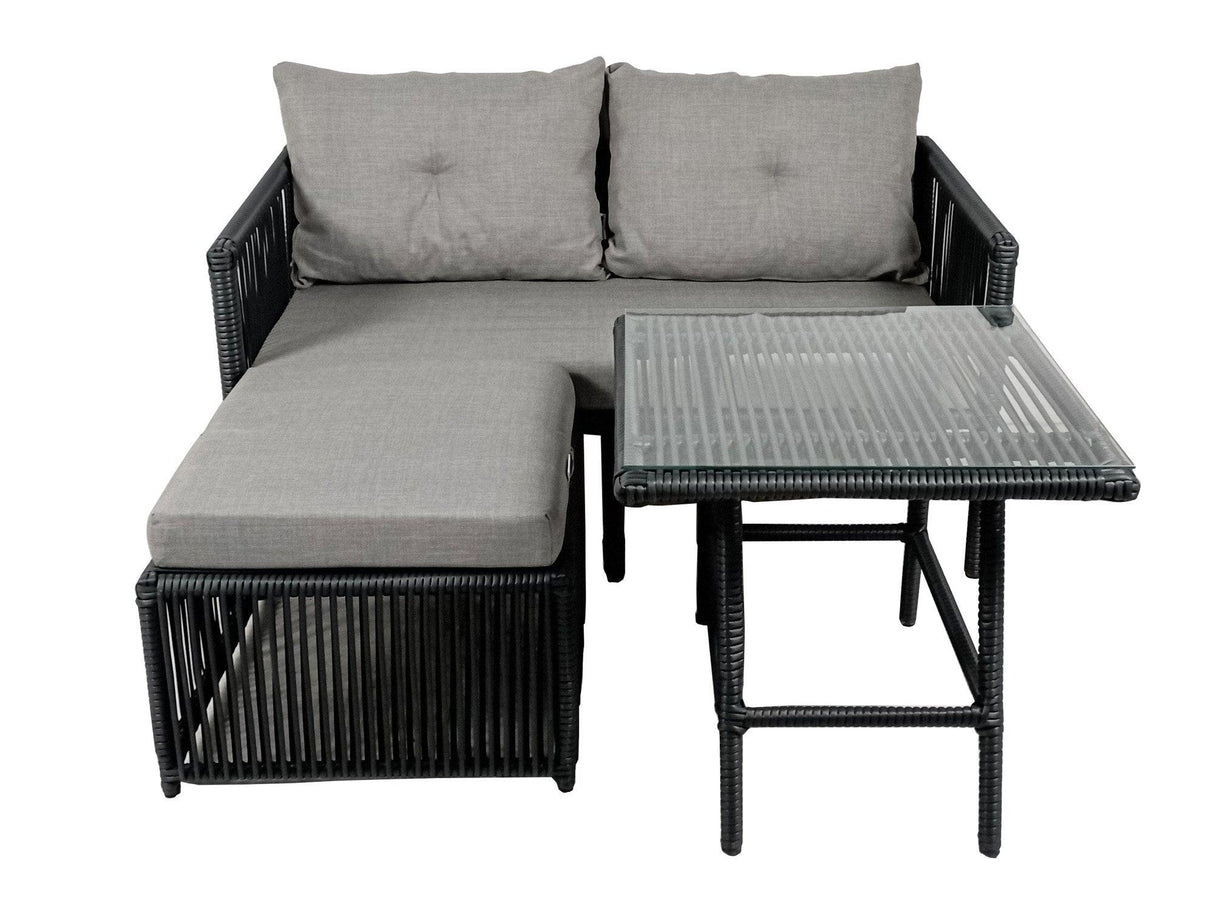 Set De Lounge De Grădină Shangai 8, Crem, 158X62X62 Cm - Gri, SKU 134JML1215