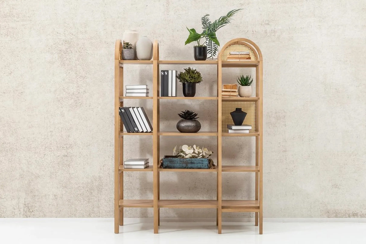Bibliotecă Nala 120, Natur, 120x36x160 cm