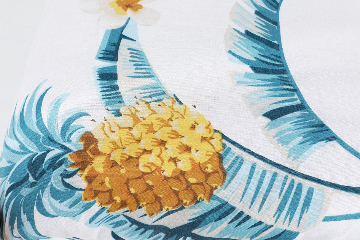 Set Lenjerie Custom Ananas, Alb - Verde - Galben, Diverse configurații, Diverse dimensiuni - 220x240 cm - 4 bucăți | SKU: 143EPJ1903 | Set Lenjerie Custom Ananas, Alb - Verde - Galben, varianta 220x240 cm - 4 bucăți, produs pentru amenajarea locuinței, disponibil online în România la CasaMob