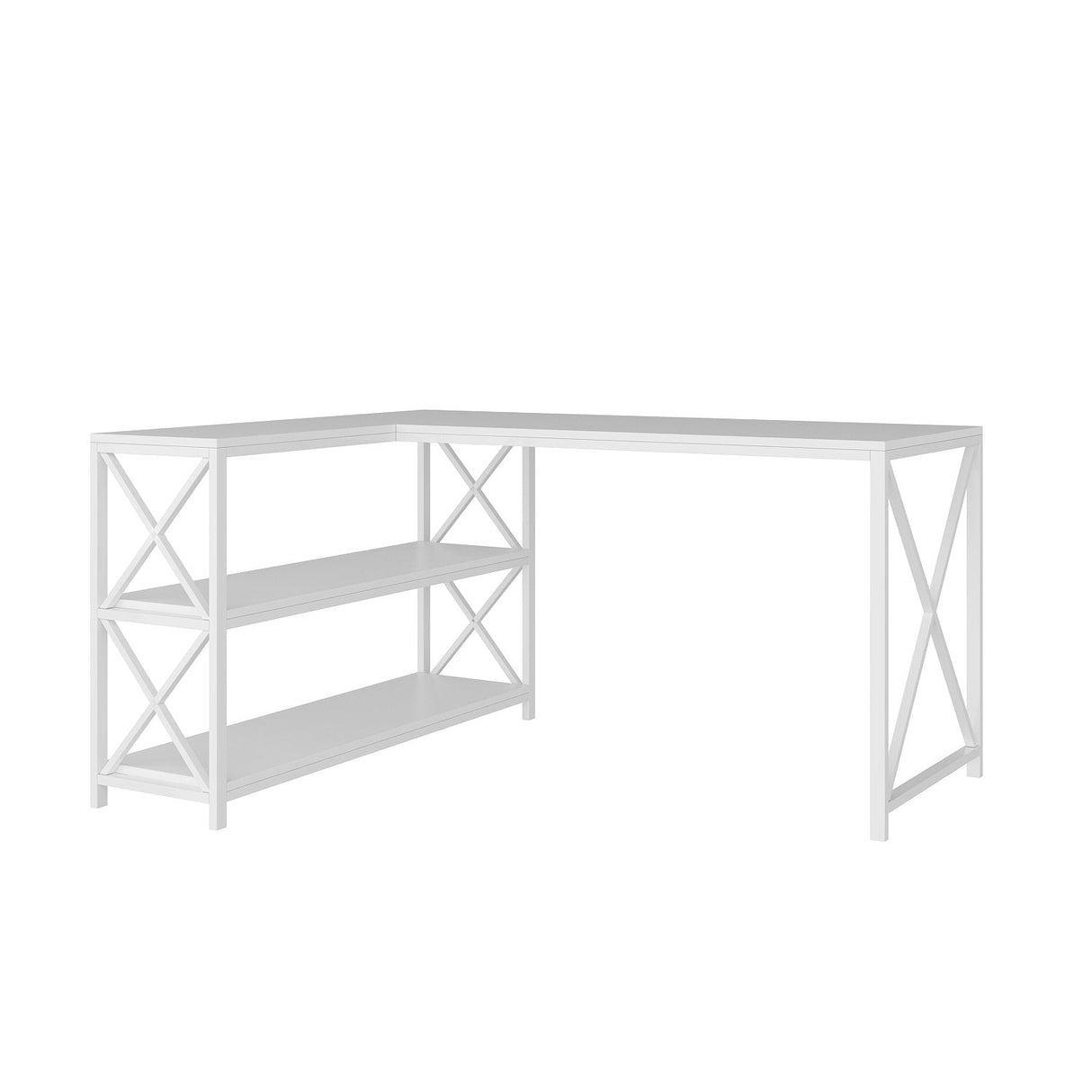 Birou Flexy L, Diverse culori, 150x120x75 cm - Alb | SKU: 145NDC1160 | Birou Flexy L, 150x120x75 cm, varianta Alb, produs pentru amenajarea locuinței, disponibil online în România la CasaMob