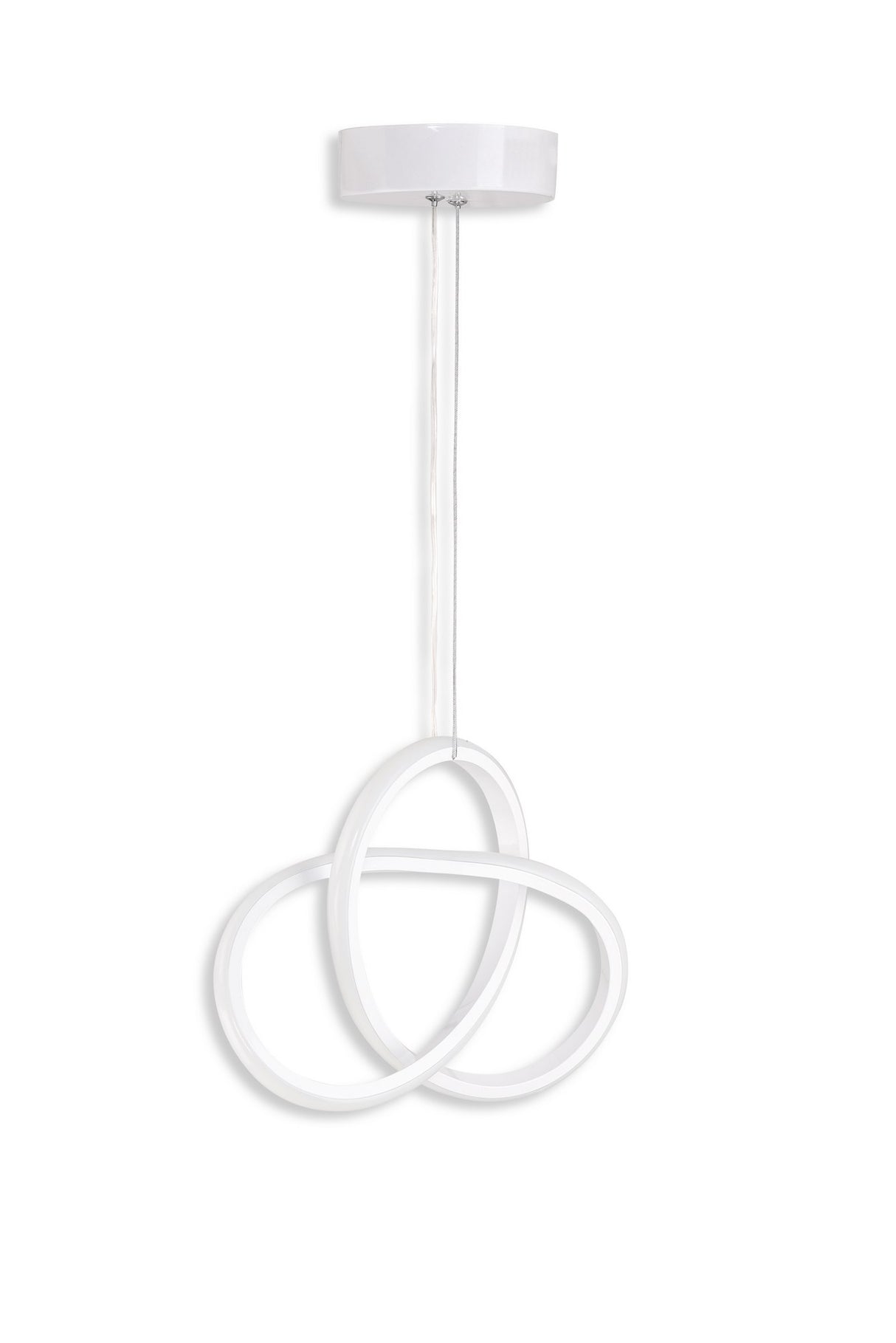 Lustră Aurigae White-Yellow Light, Alb, 30x25x2 cm