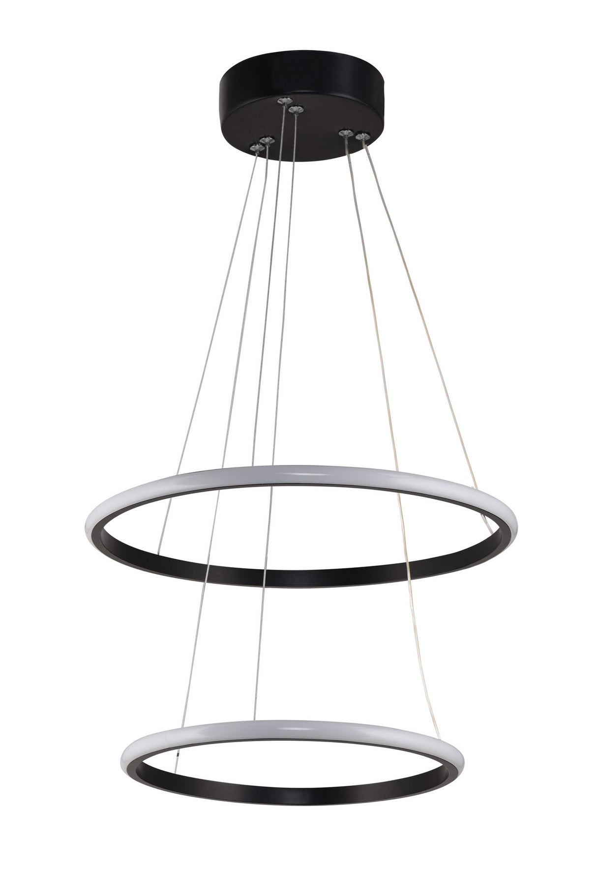 Lustră Leonis Black-Yellow Light, Negru