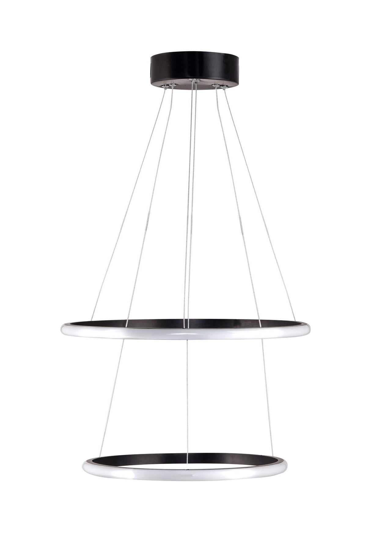 Lustră Leonis Black-Yellow Light, Negru