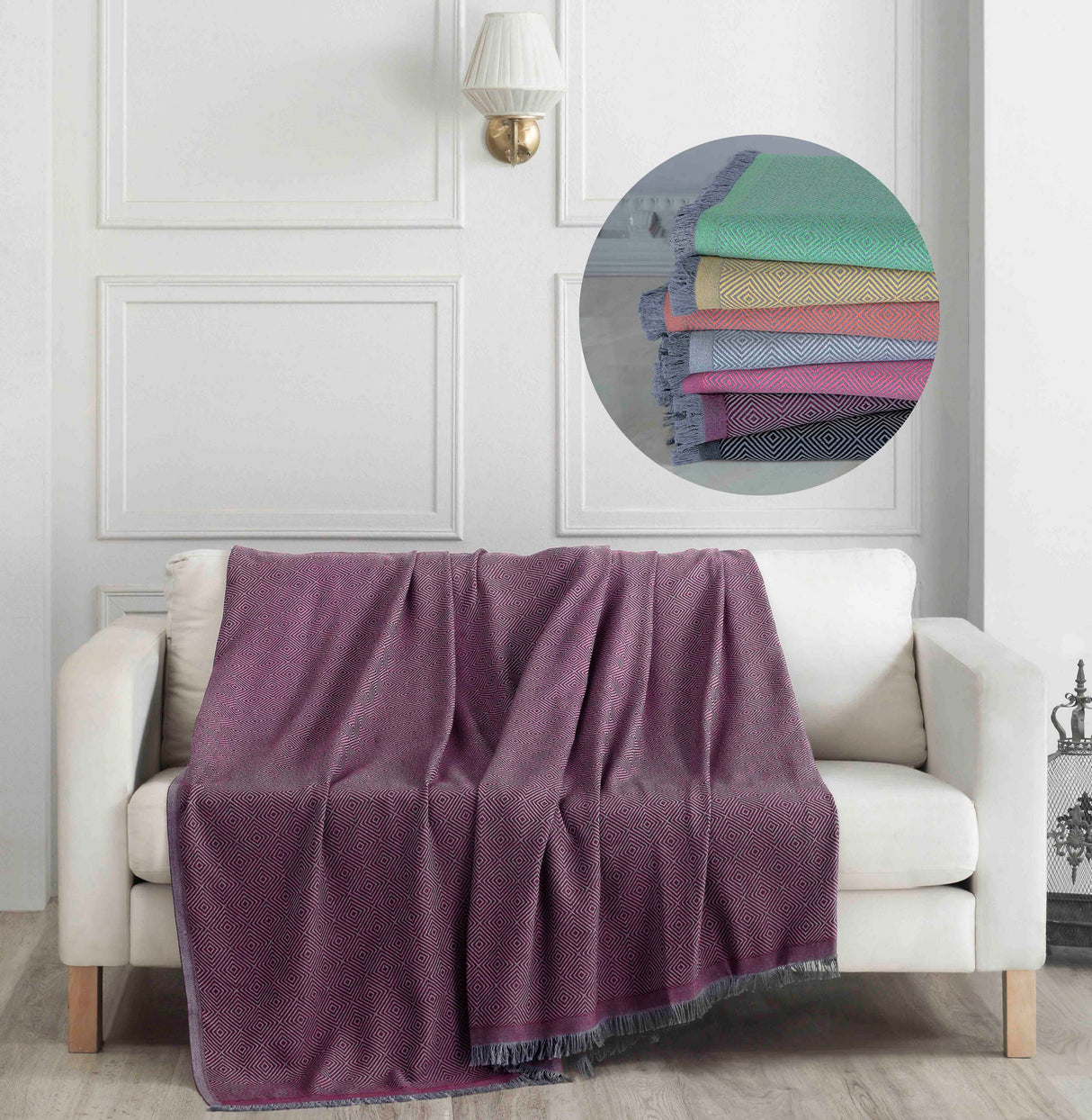 Cuvertură Elite, Diverse culori, 175x230 cm - Bordo | SKU: 194DCH1932 | Cuvertură Elite, 175x230 cm, varianta Bordo, produs pentru amenajarea locuinței, disponibil online în România la CasaMob