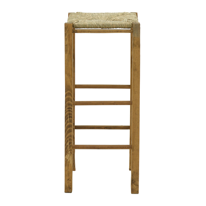 Taburet pentru cafenea fara latime cu covor Bodier-Charchie I din lemn de nuc de la 35x35x78cm