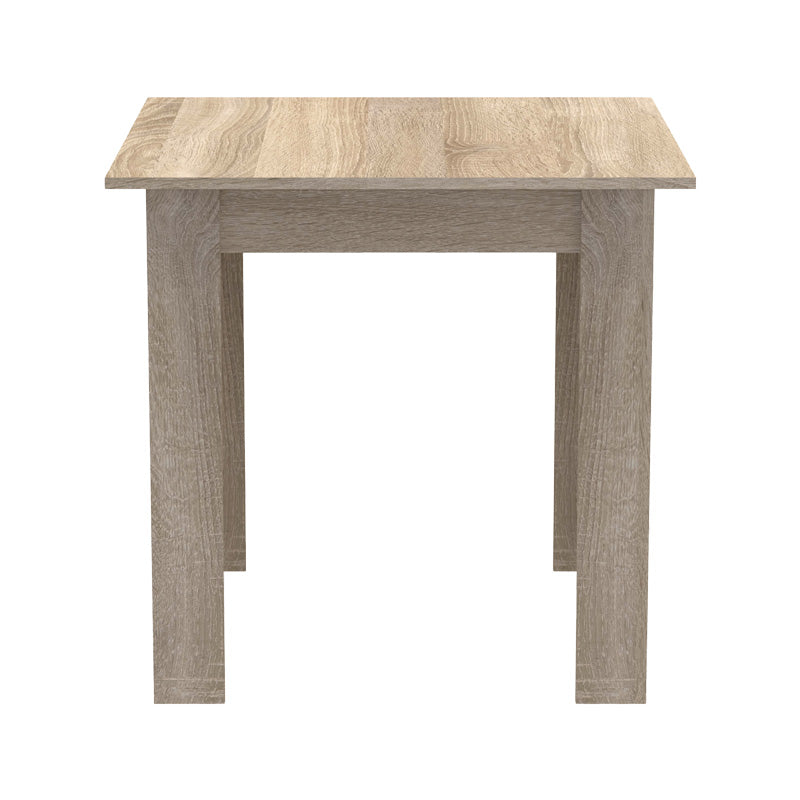 Set de Masa pentru sufragerie format 3 piese Manka-Parker, facut, neagra-sonoma 80x80x77 cm