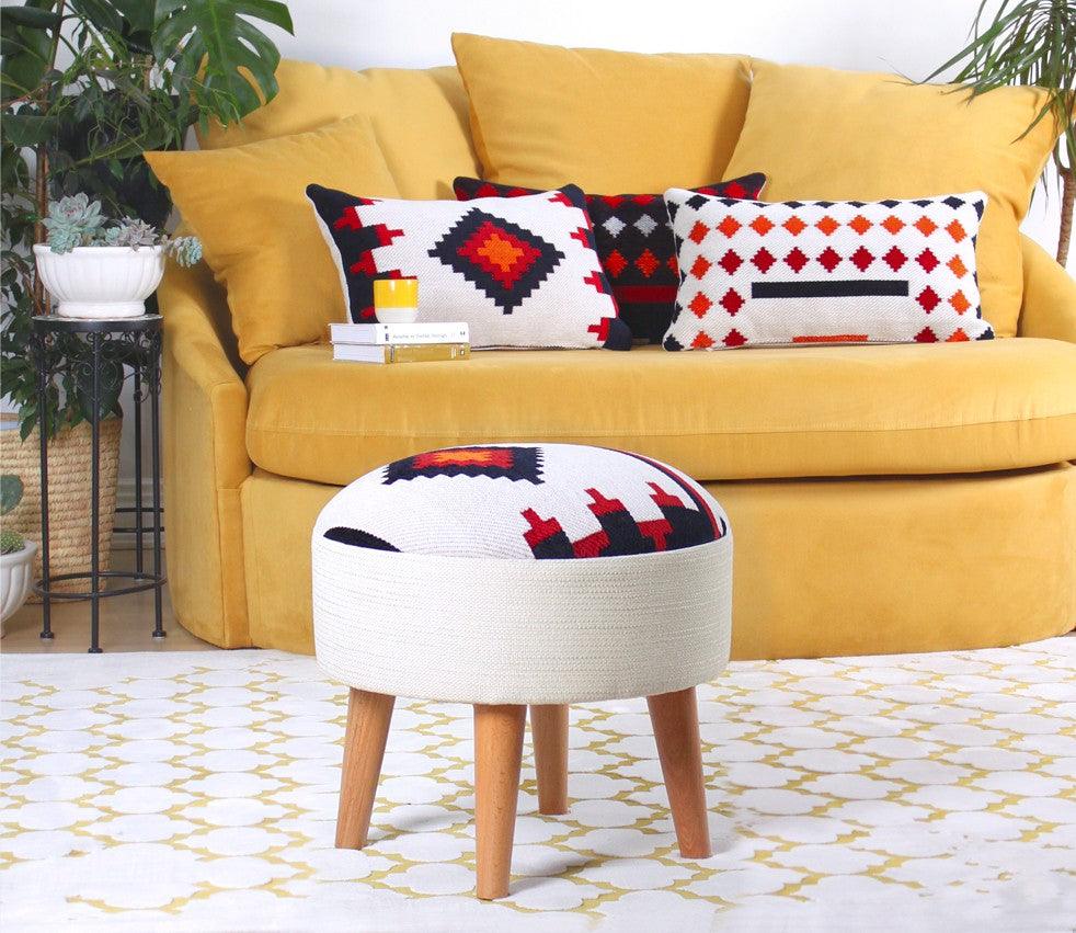 Puf, Multicolor, 46x42x46 cm - Multicolor, SKU 209FLF1110
