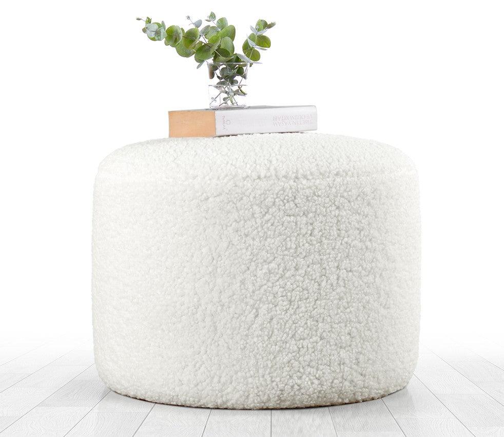 Puf Skylee, Cafea, 54x39x54 cm - Alb, SKU 209FLF1141
