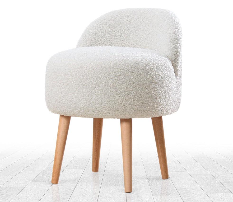 Puf Rufmee, Gri inchis - Alb, 46x46x64 cm - Alb, SKU 209FLF1153