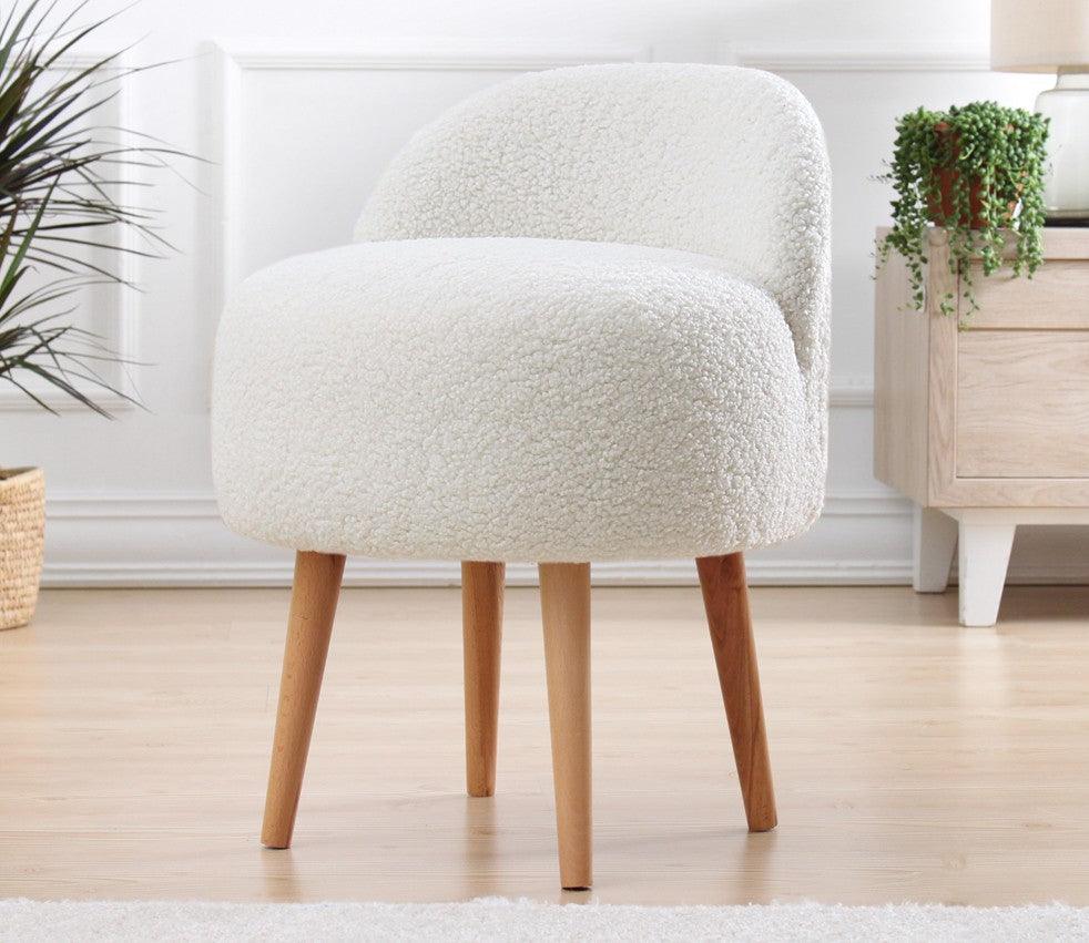 Puf Rufmee, Gri inchis - Alb, 46x46x64 cm - Alb, SKU 209FLF1153