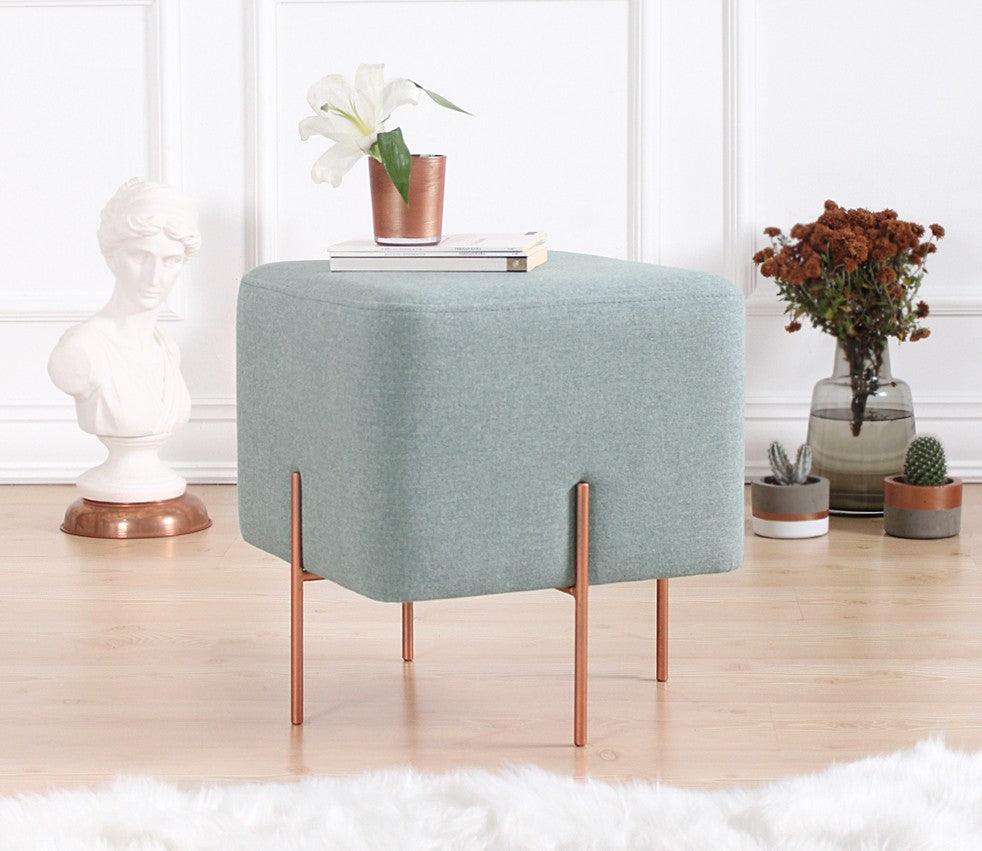 Puf, Roz, 40x40x5 cm - Mare verde, SKU 209FLF1175