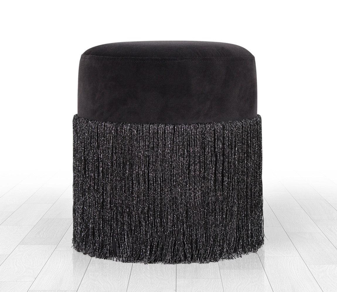 Puf, Gri, 45x40x45 cm - Negru, SKU 209FLF1254