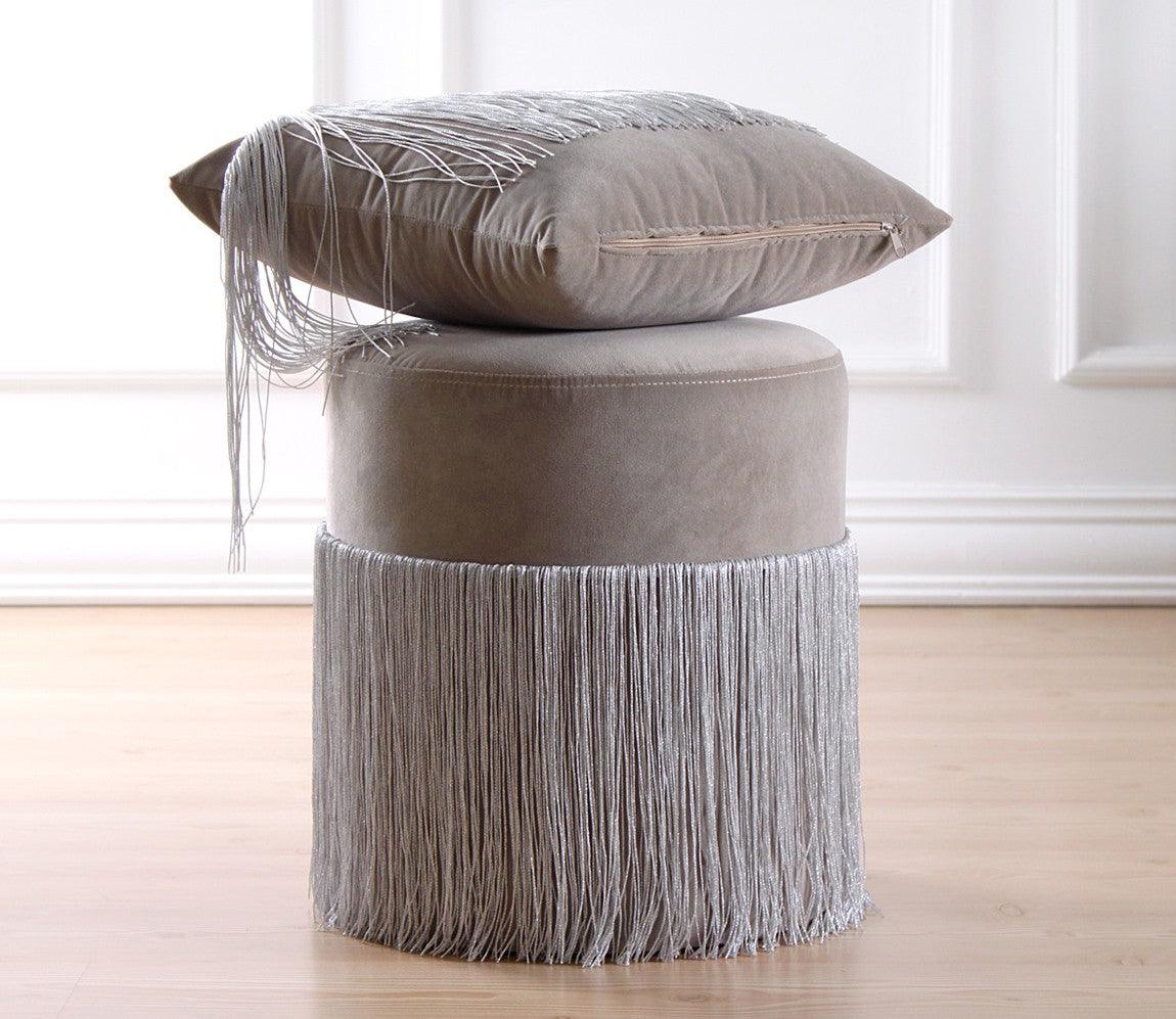 Puf, Gri, 45x40x45 cm - Gri, SKU 209FLF1254