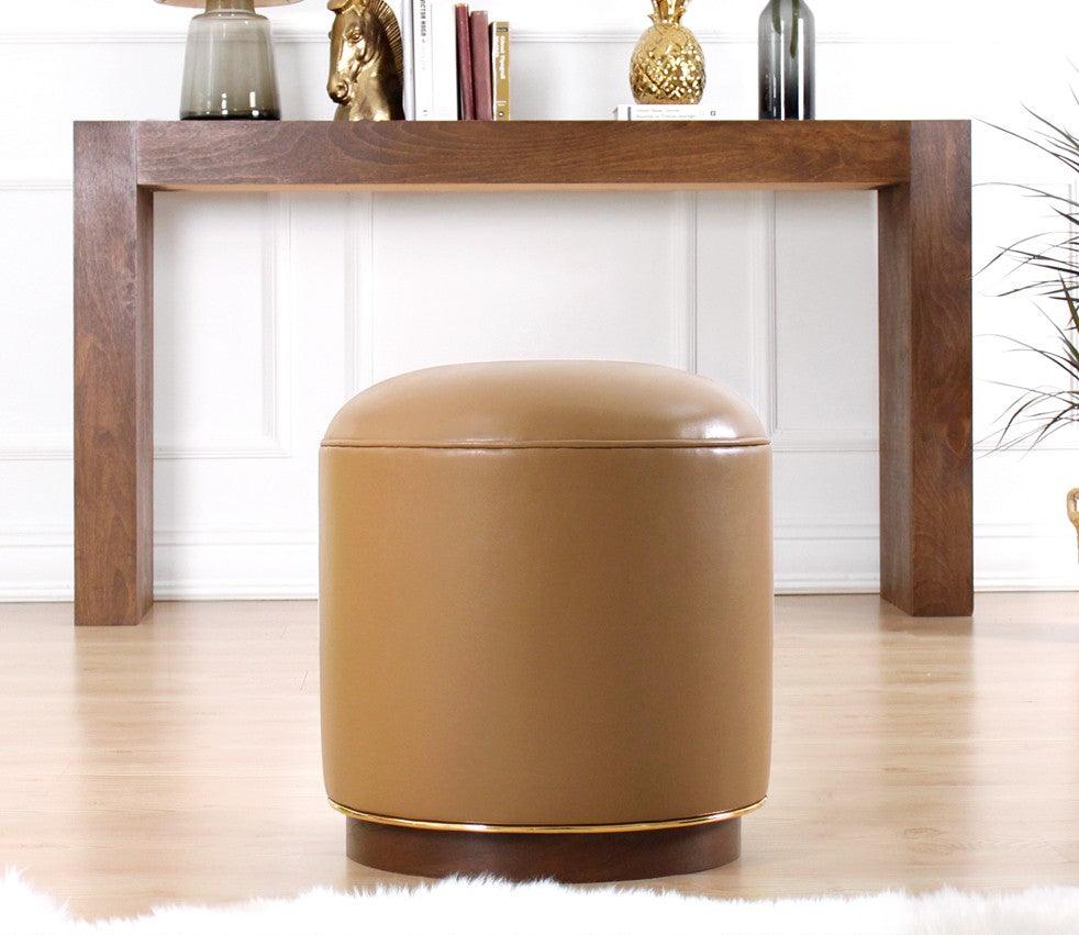 Puf, Cafea, 42x43x42 cm - Cafea, SKU 209FLF1261