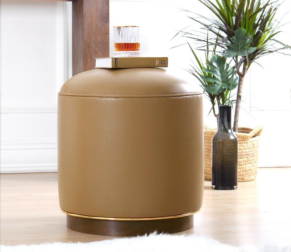 Puf, Cafea, 42x43x42 cm - Cafea, SKU 209FLF1261