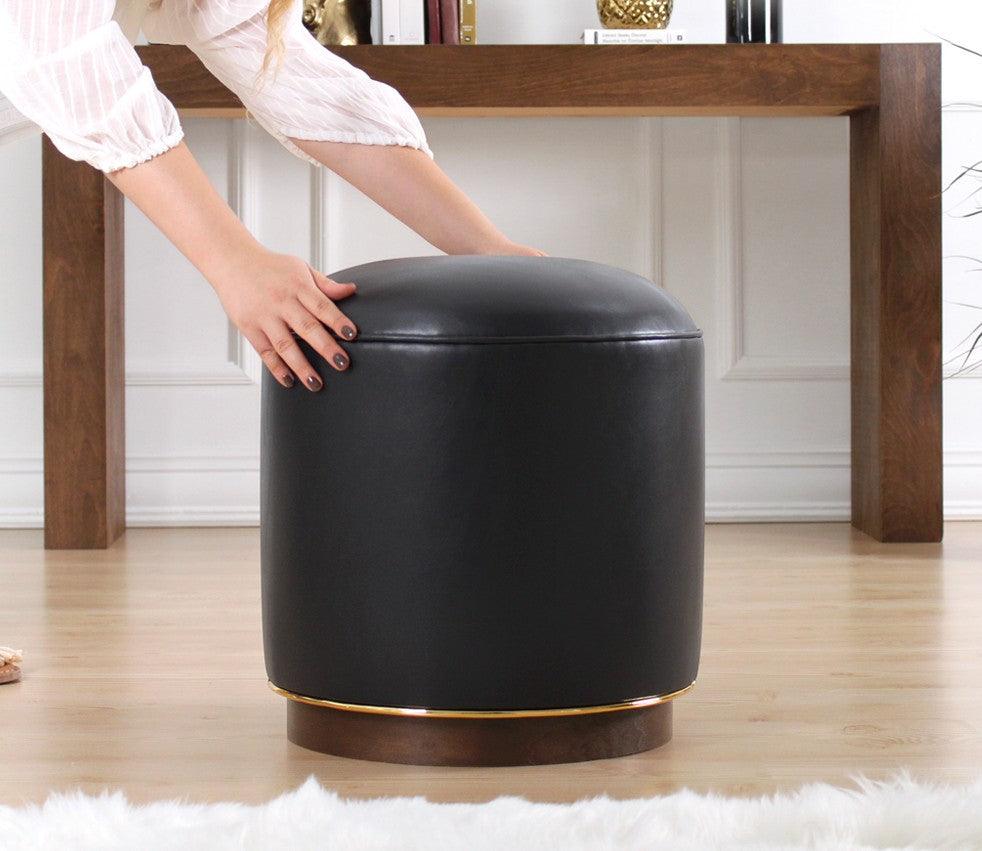Puf, Cafea, 42x43x42 cm - Gri, SKU 209FLF1261